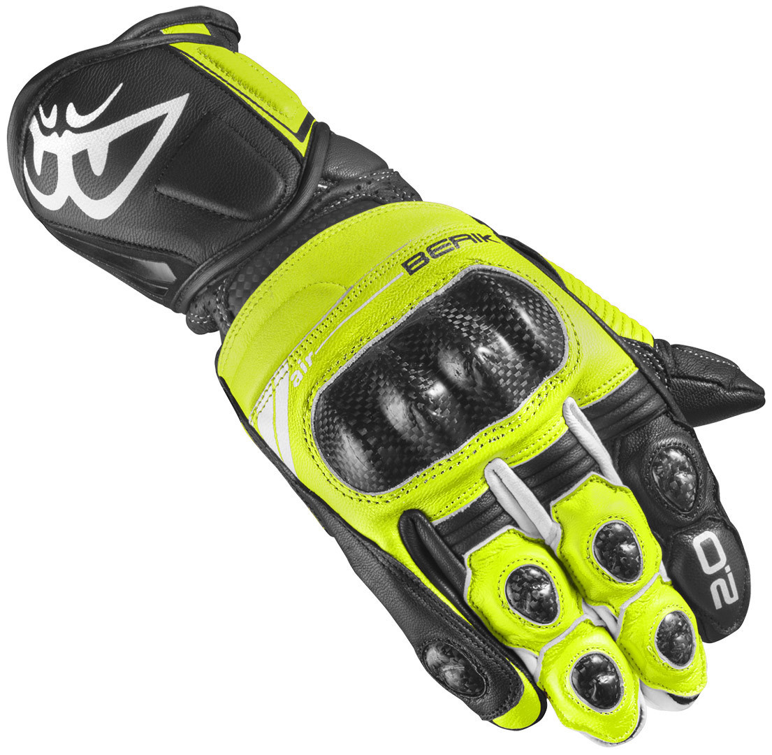 Мотоциклетные перчатки Berik ST-Evo с длинными манжетами, желтый/черный мотоциклетные перчатки st evo berik зеленый черный