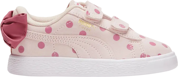 

Кроссовки Puma Suede Light Flex Bow Graphic 5 Little Kid Island Pink Polka Dots, розовый