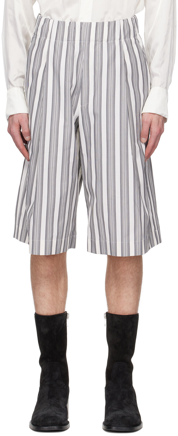 

Белые мешковатые шорты Dries Van Noten