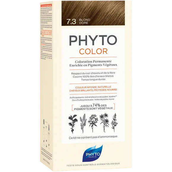 

Phyto Phytocolor краска для волос 7.3 золотистый блонд, 1 упаковка