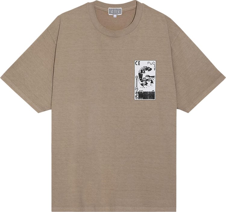 Cav Empt Overdye MD Purple Cloud T Shirt Beige