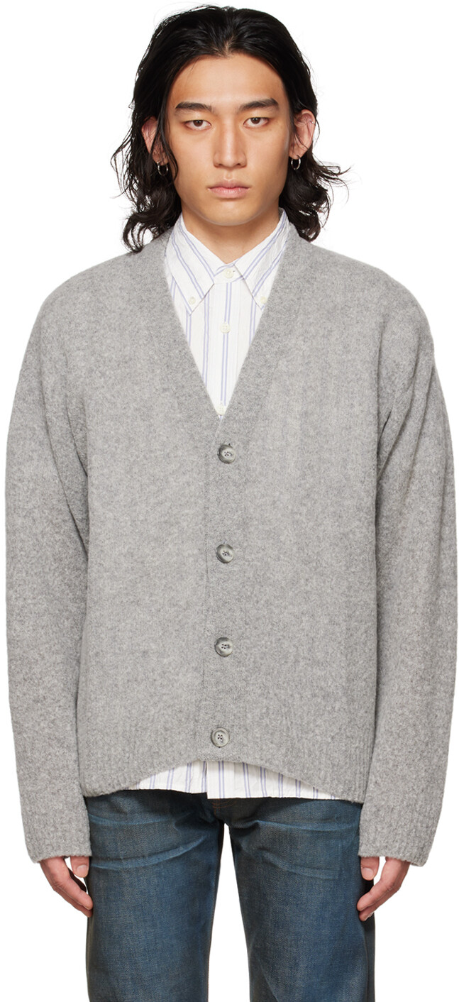 

Серый пудровый кардиган John Elliott