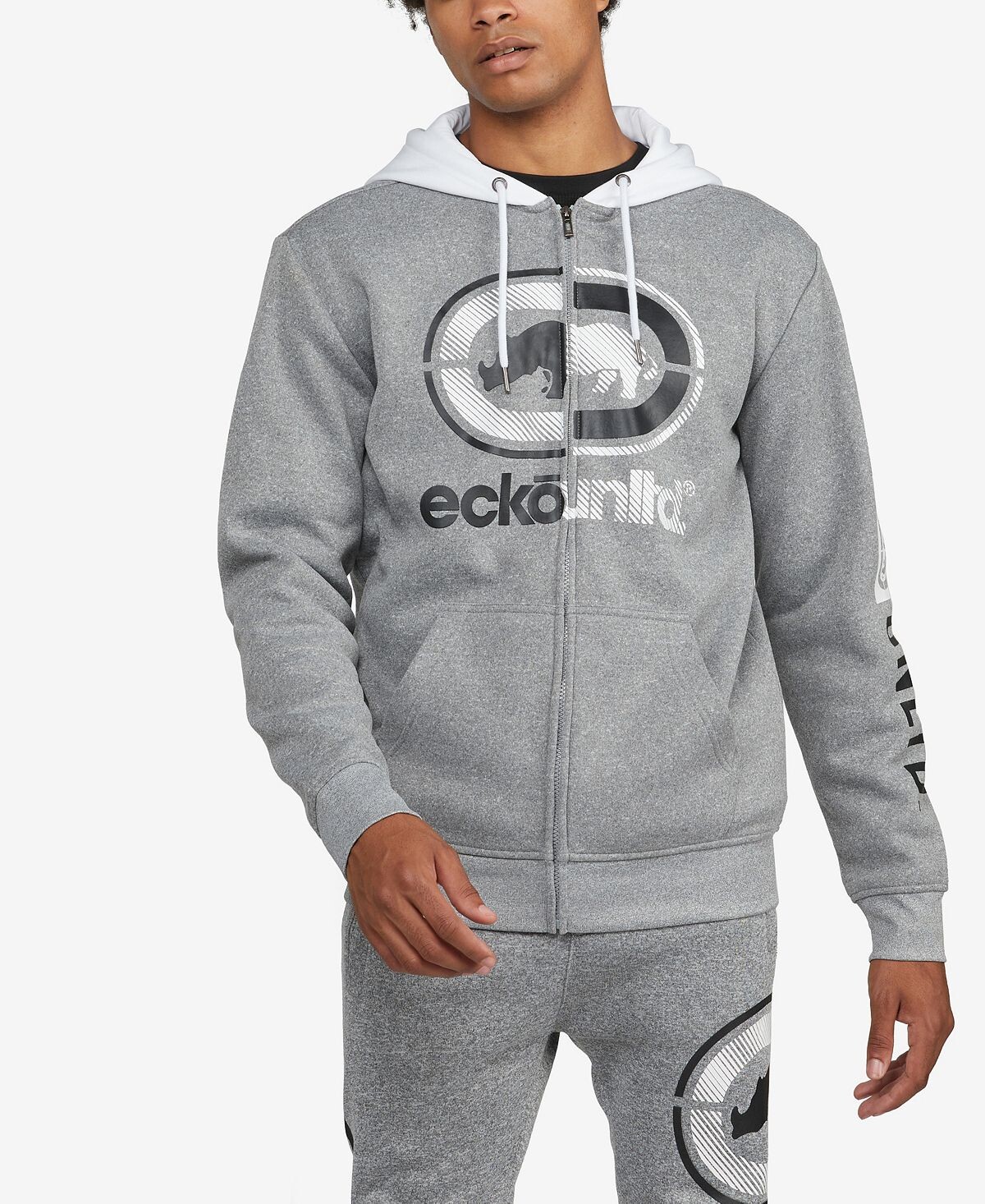 

Мужская толстовка с капюшоном split it up Ecko Unltd, серый