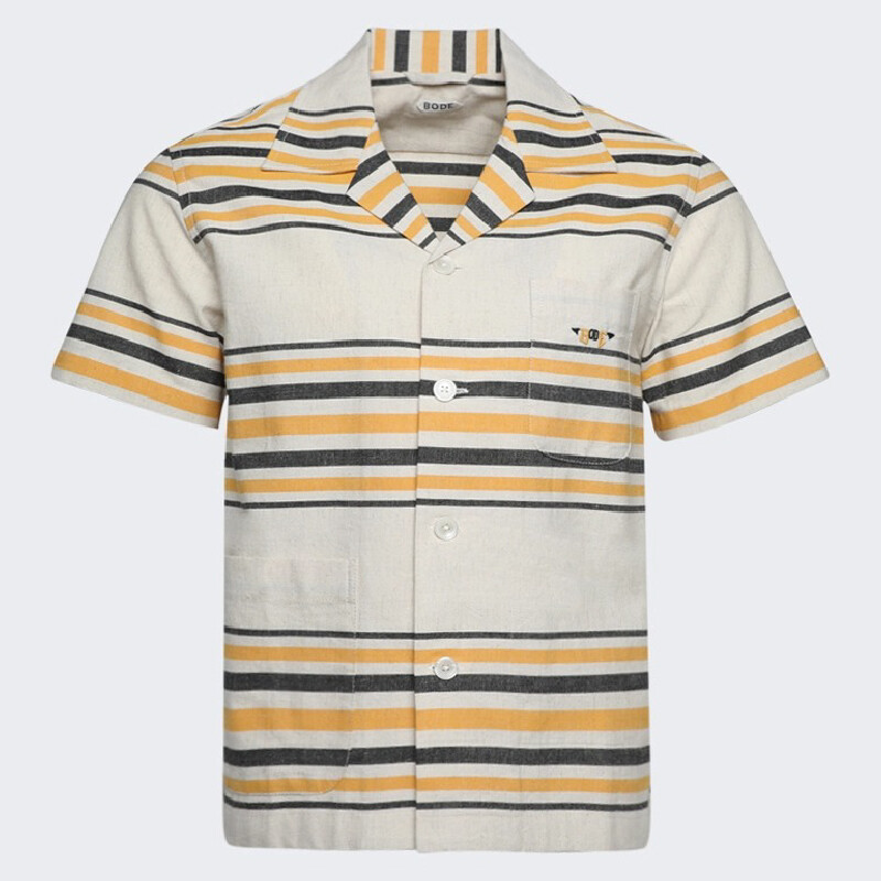 

Рубашка Bode Namesake Stripe Short-Sleeve, мультиколор