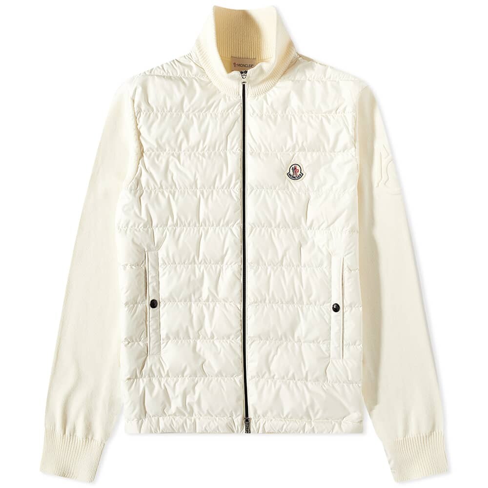 

Пуховая вязаная куртка с капюшоном Moncler, Белый