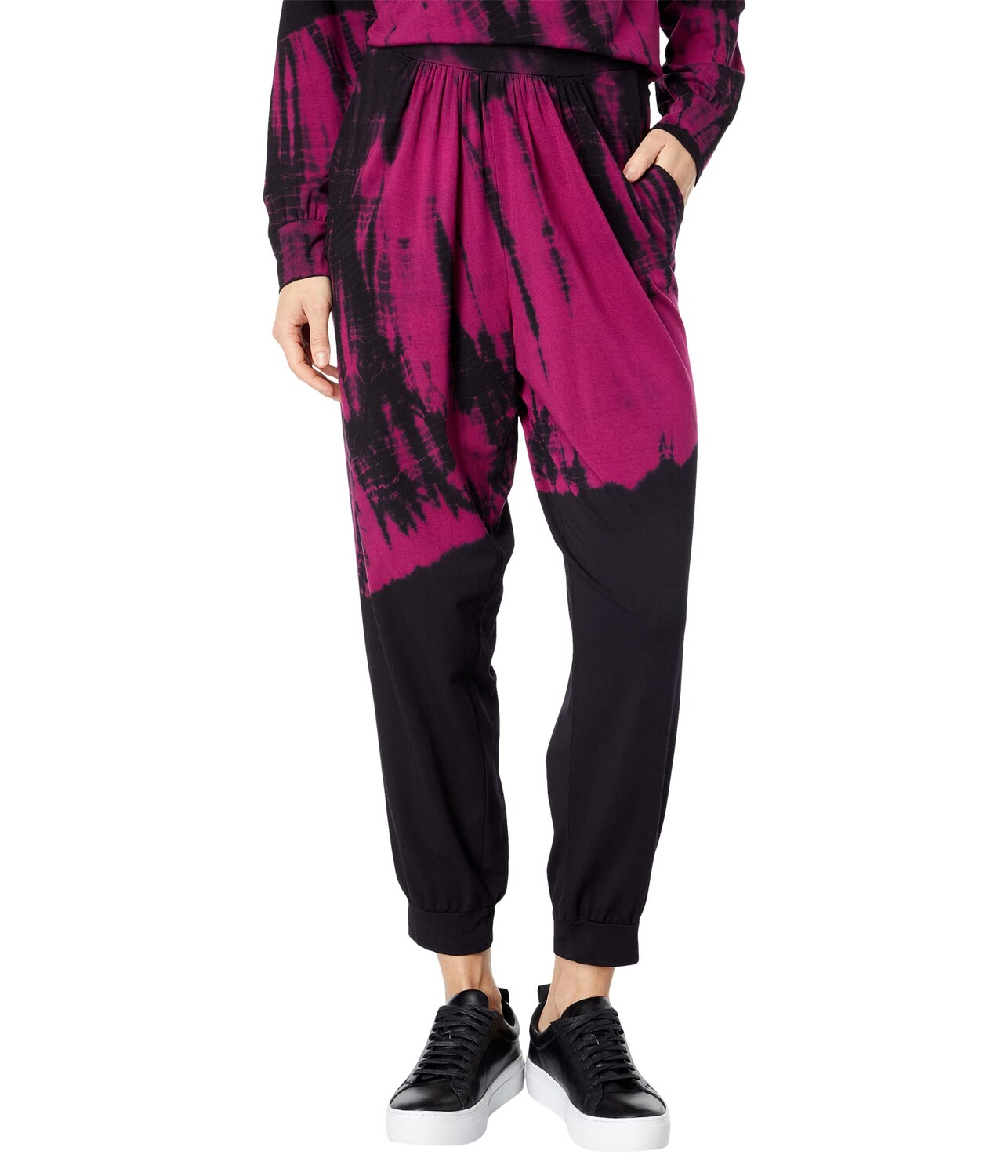 

Брюки bobi Los Angeles, Shirred Pants in Dipped Tie-Dye