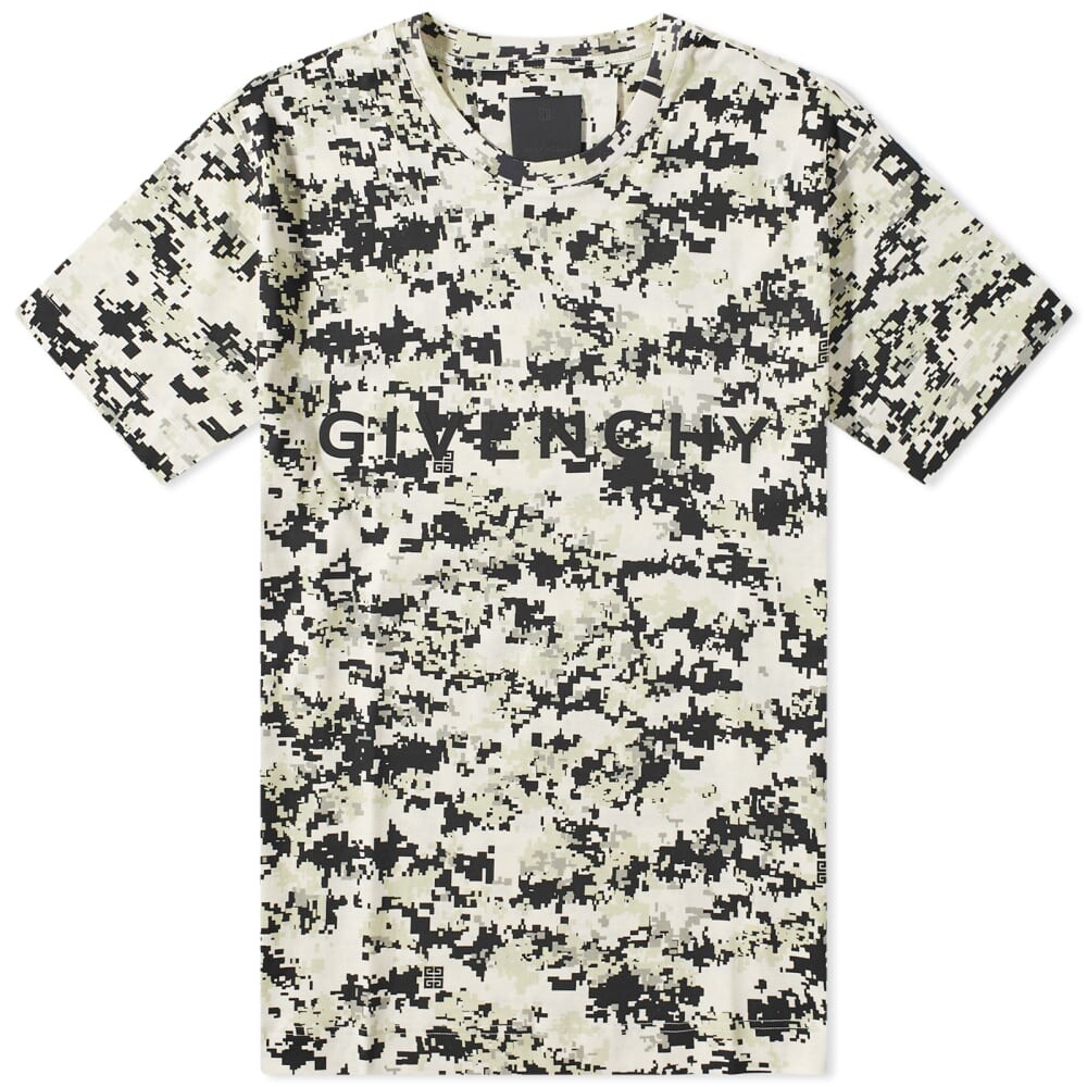 

Футболка Givenchy Digital Camo Logo Tee, Серый