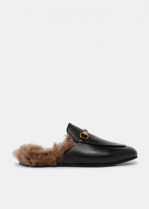

Мюли GUCCI Princetown backless loafers, черный
