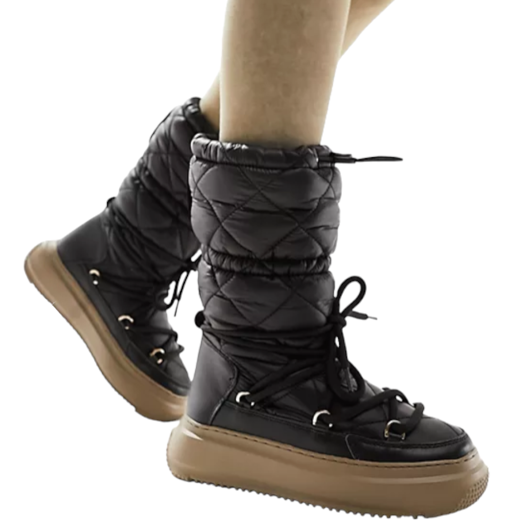 Ботинки Pajar Mid Leg Quilted Snow, черный ботинки женские wrangler courtney moto lace fur s wl22616 062 зимние черные 40