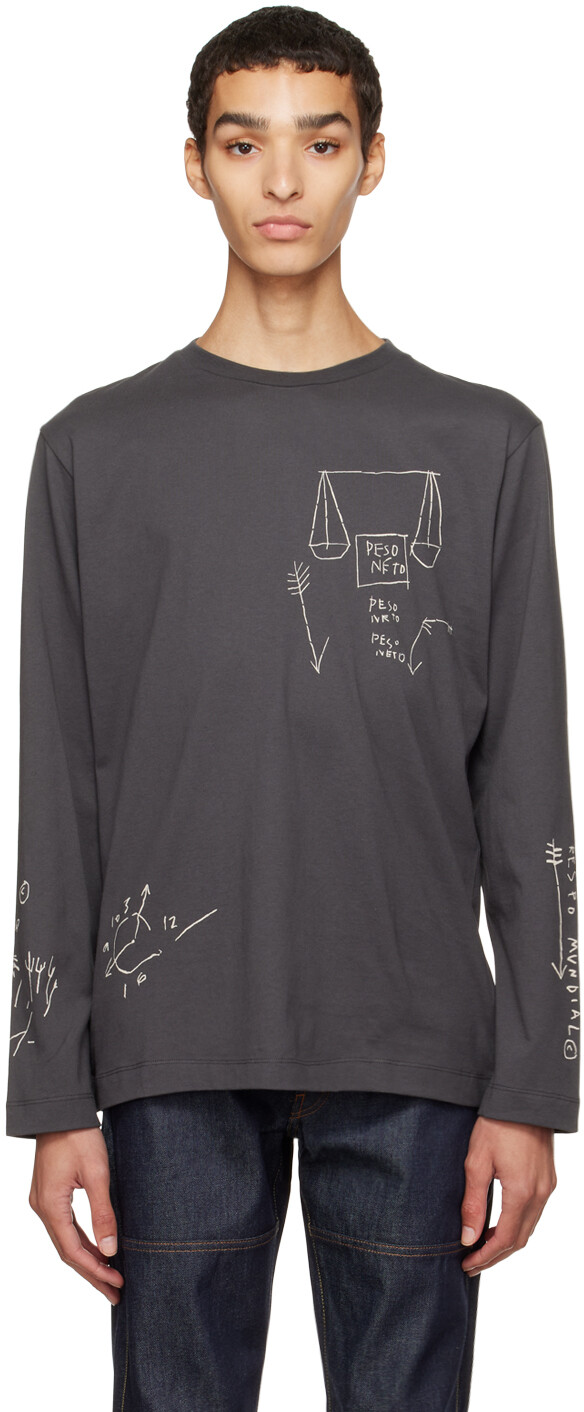 

Серая футболка Jean-Michel Basquiat Edition Wonder Peso Neto Études