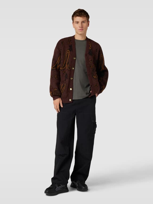 

Кардиган с боковыми карманами модель "МЕДФОРД" Carhartt Work In Progress, бордо