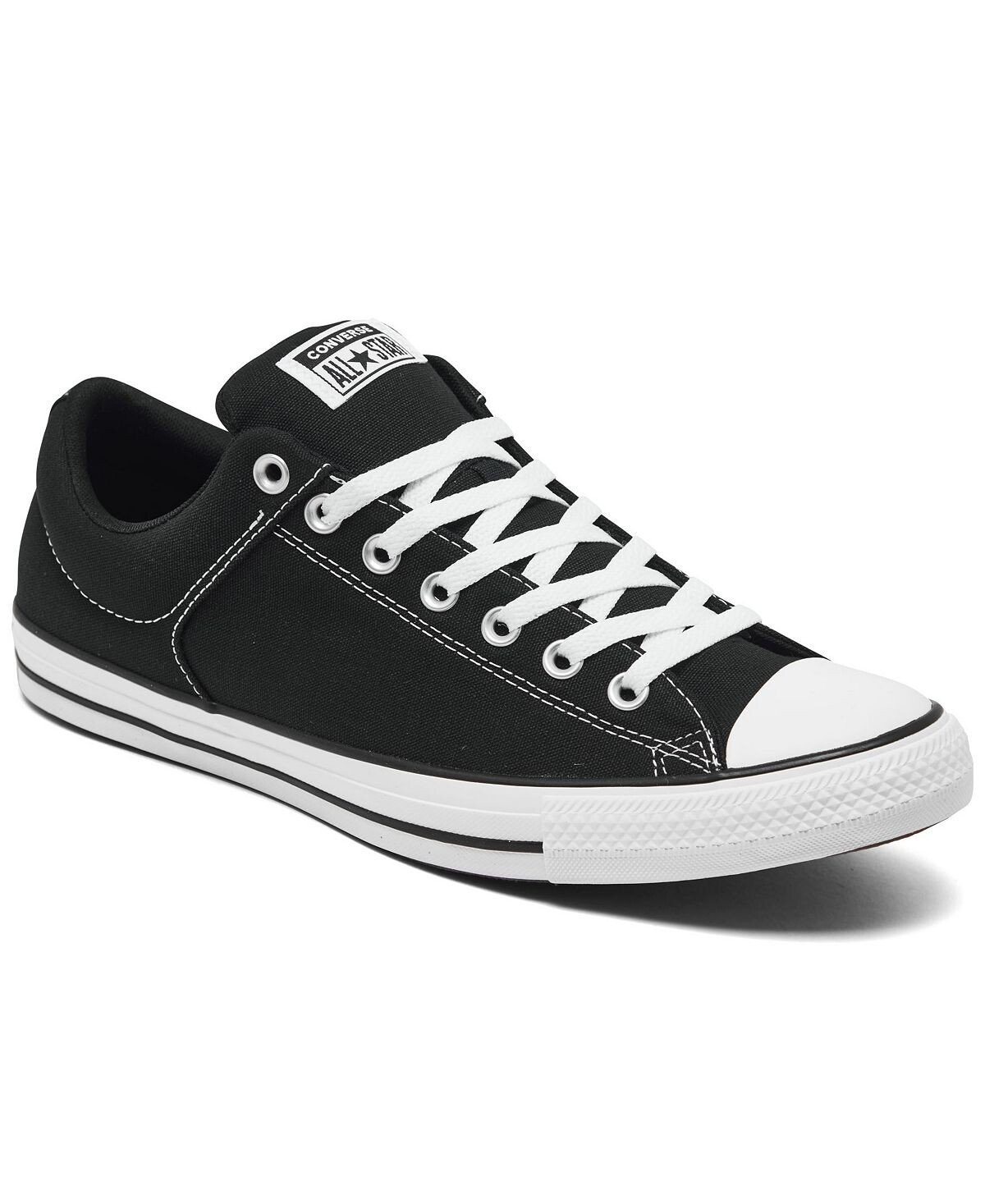 

Мужские низкие повседневные кроссовки high street от finish line Converse, черно-белый