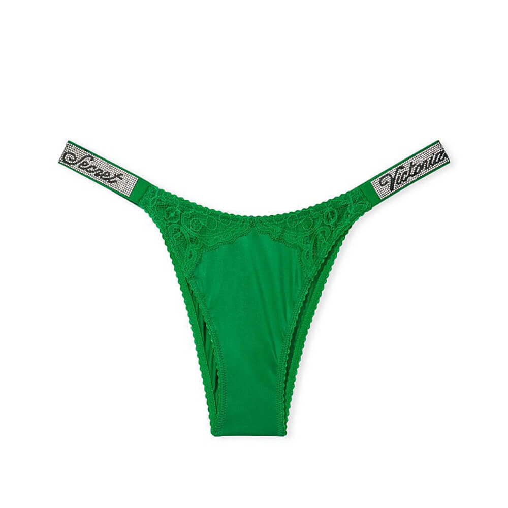 

Трусы Victoria`s Secret Shine Strap Brazilian, зелёный