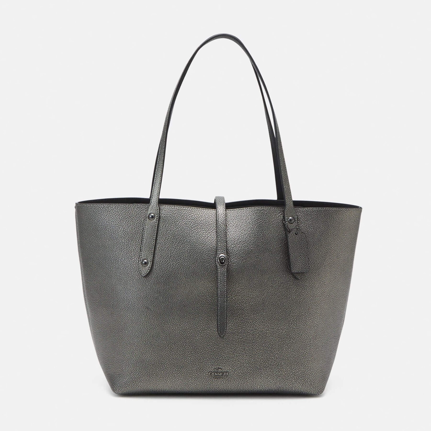 

Сумка Coach Polish Market Tote, серебряный
