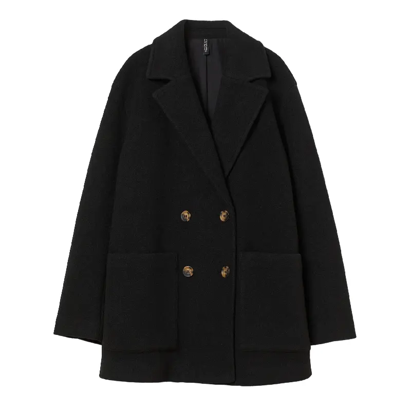 

Пальто H&M Oversized, черный