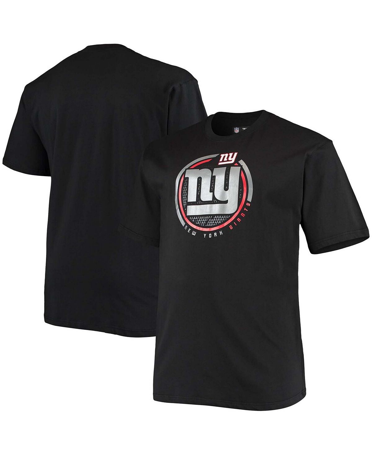 Мужская футболка big and tall black new york giants color pop Fanatics, черный