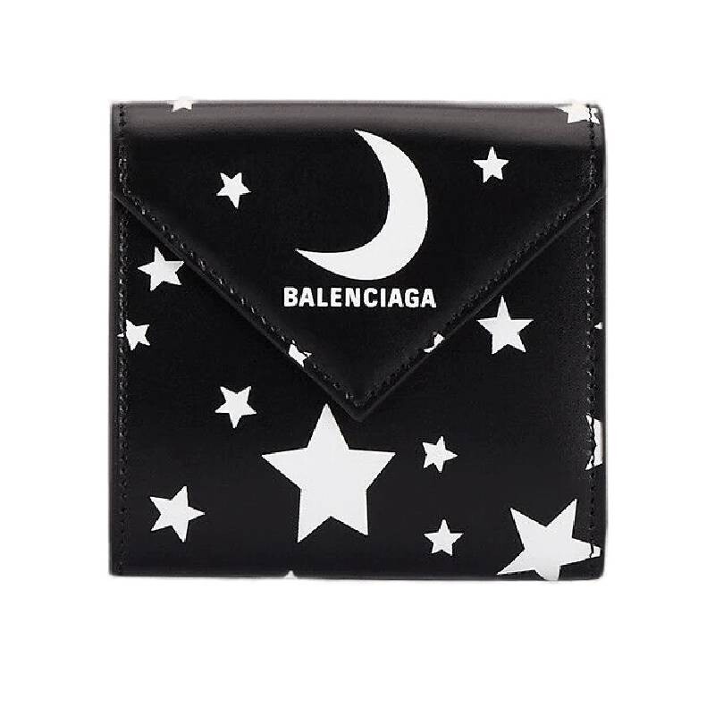 

Кошелек Balenciaga Stars Print, черный