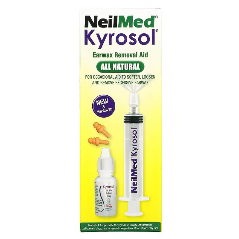 Средство для удаления ушной серы Squip NeilMed Kyrosol, набор из 5 предметов кандибиотик капли ушные 5мл