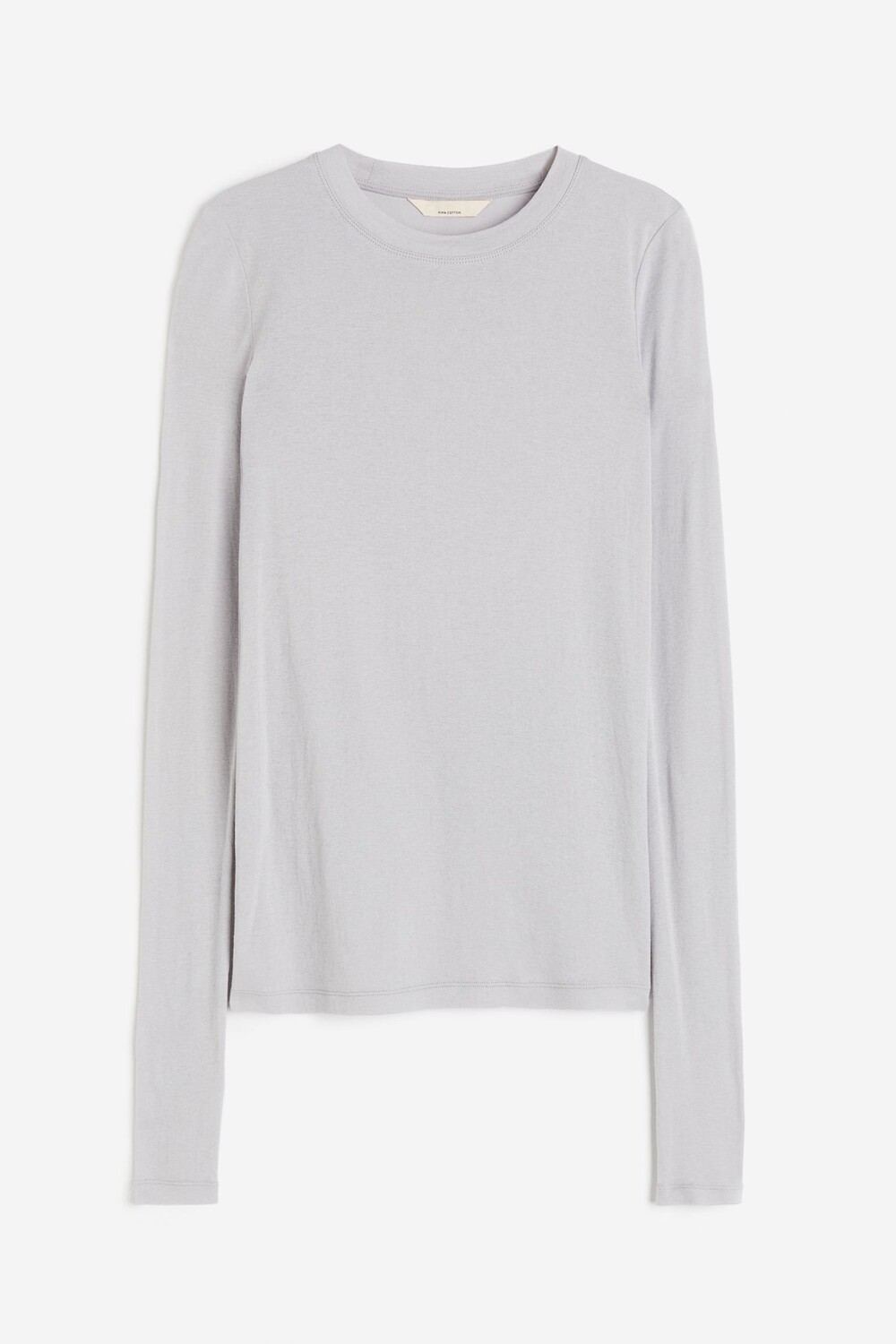 

Топ с длинным рукавом H&M Pima Cotton, серый