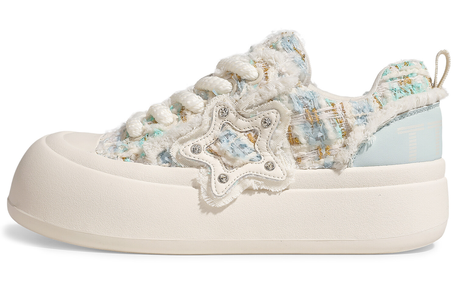 

Кроссовки TTKJ Skateboarding Shoes Women's Low-top, цвет Sea Salt Blue