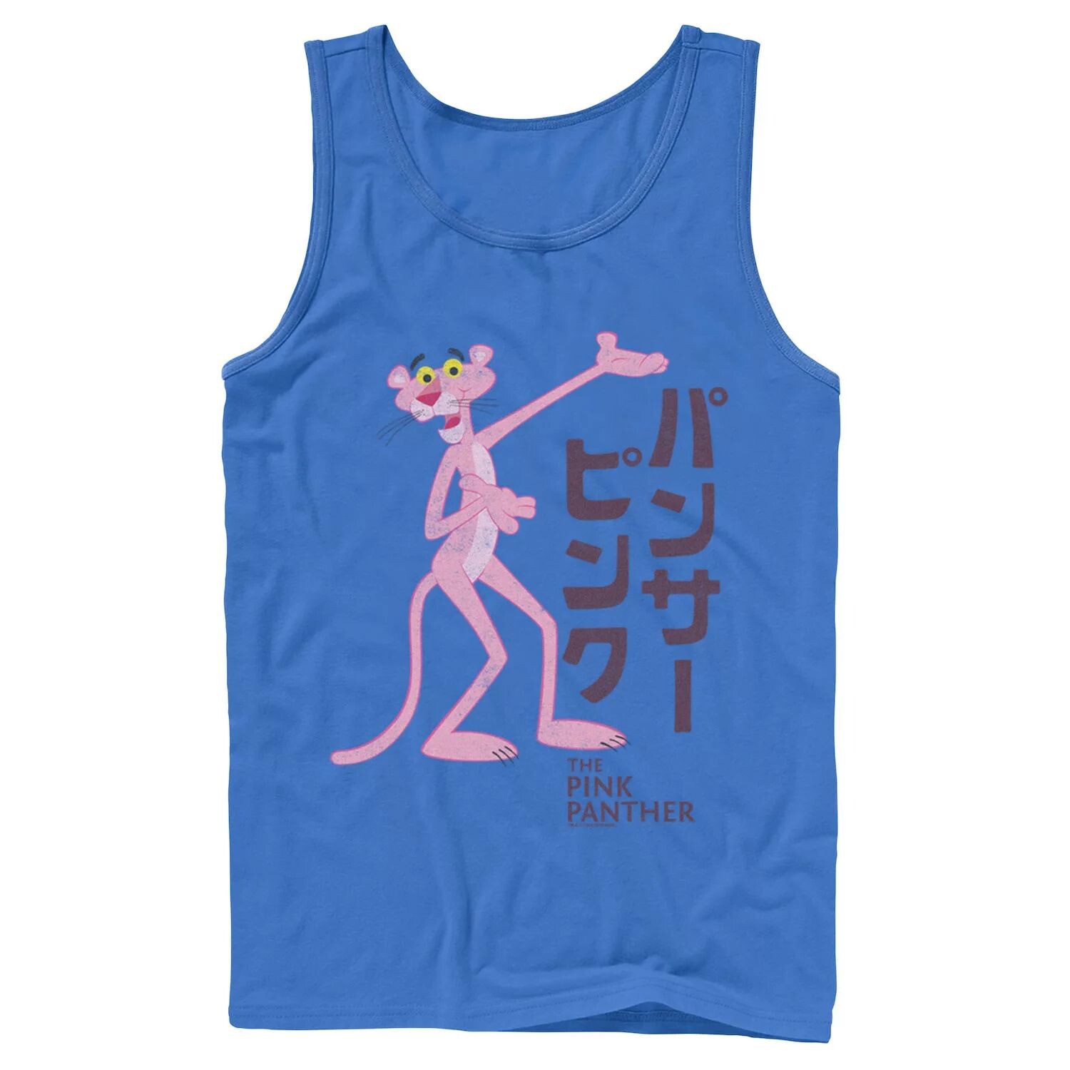 

Мужская майка с логотипом Pink Panther Kanji Portrait Licensed Character