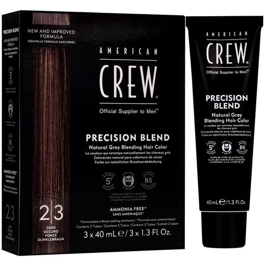 Обезжириватель для волос Blend Dark 3X40 мл для мужчин, профессиональный эффект, закрашивание седых волос American Crew цена и фото