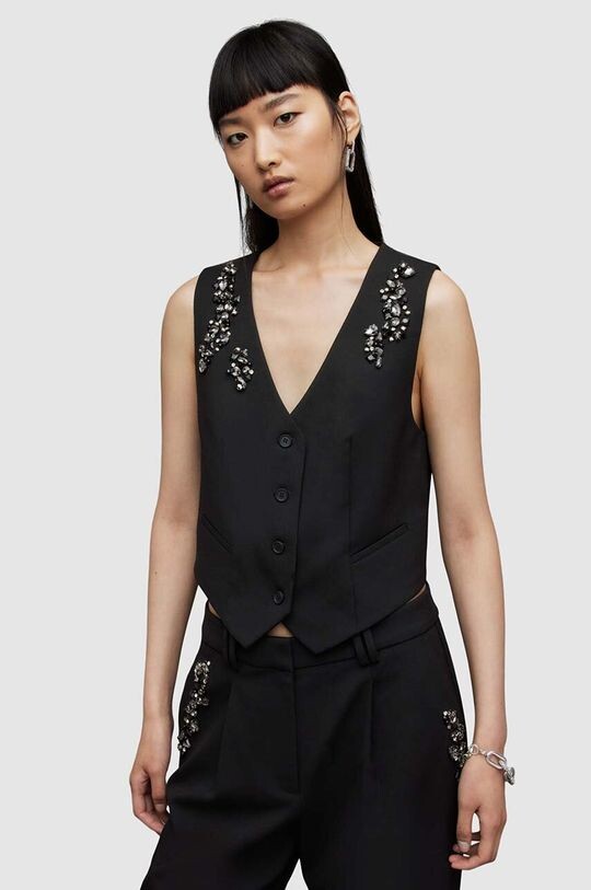 

Жилет с добавлением шерсти Atlas AllSaints, черный