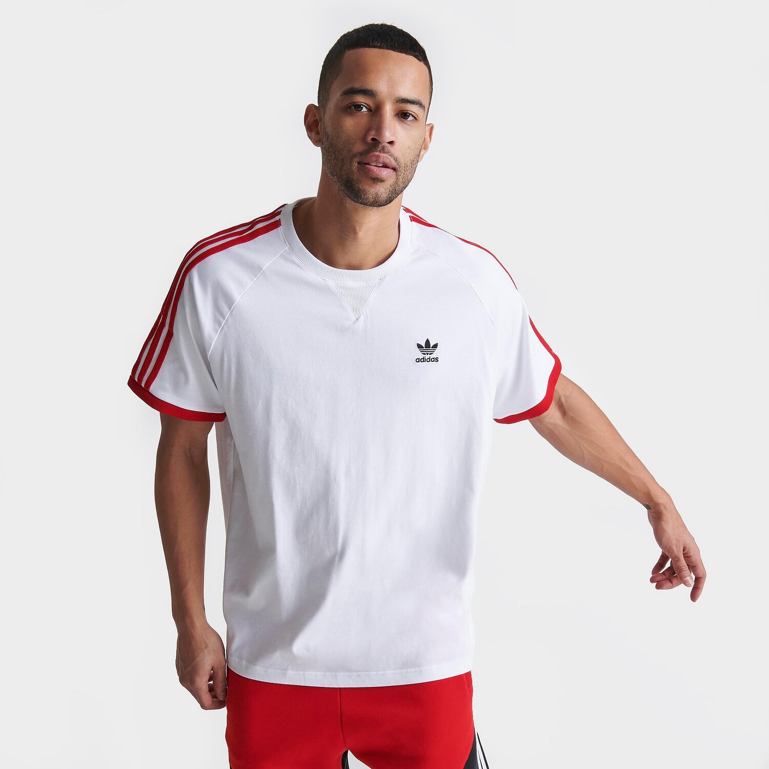 

Мужская футболка с 3 полосками adidas Originals SST, белый