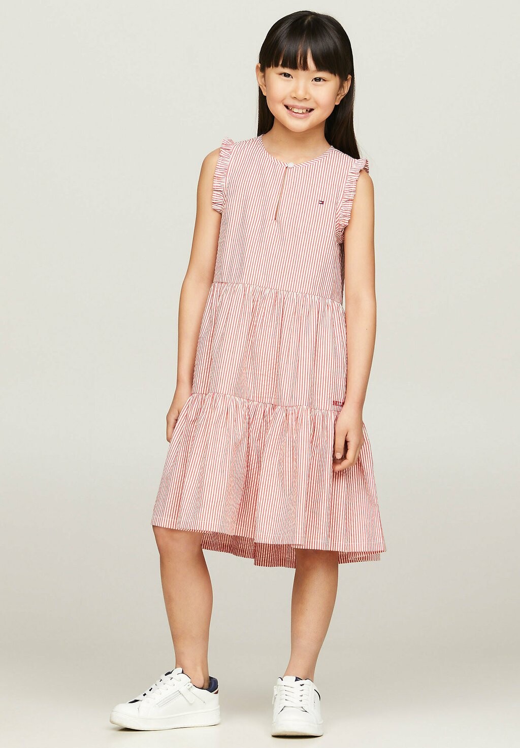 

Дневное платье SEERSUCKER RUFFLE TIERED Tommy Hilfiger, цвет red stripe