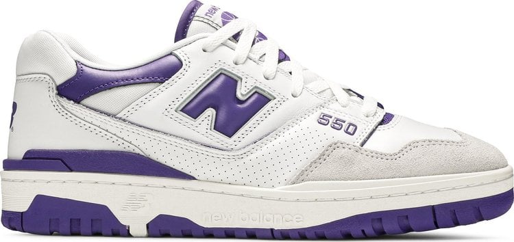 Кроссовки New Balance 550 'White Purple', белый - фото