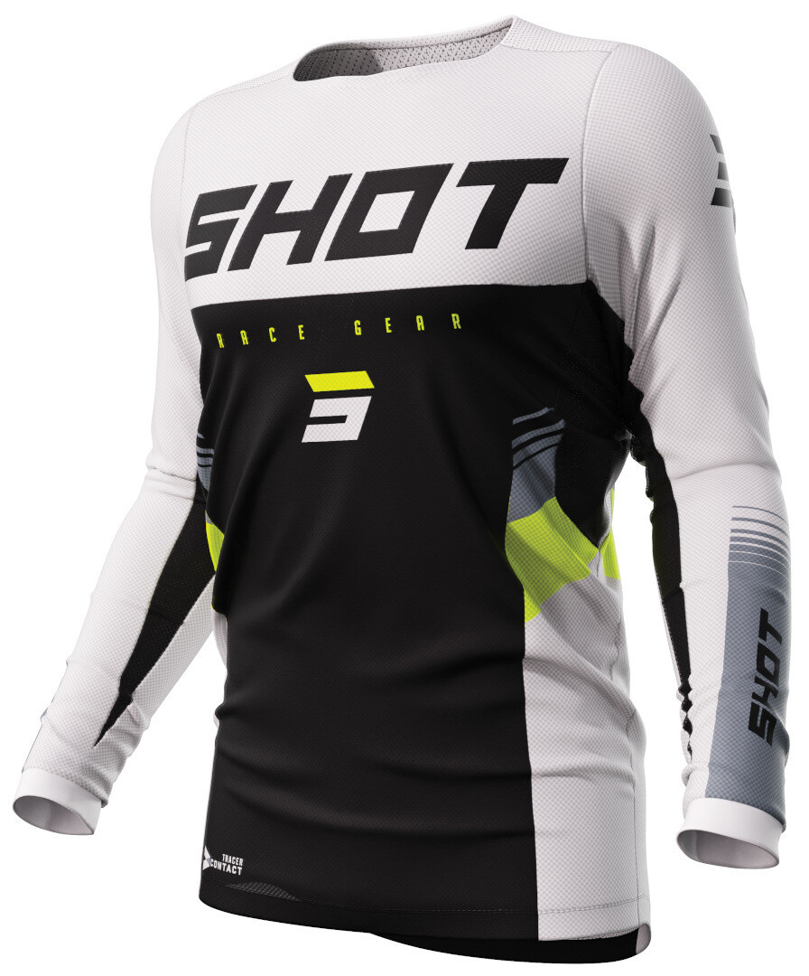 

Кофта Shot Contact Tracer с длинными рукавами, черный/белый