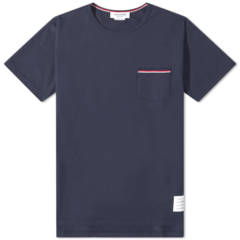 

Футболка Thom Browne Medium Weight Jersey Pocket Tee, Серый