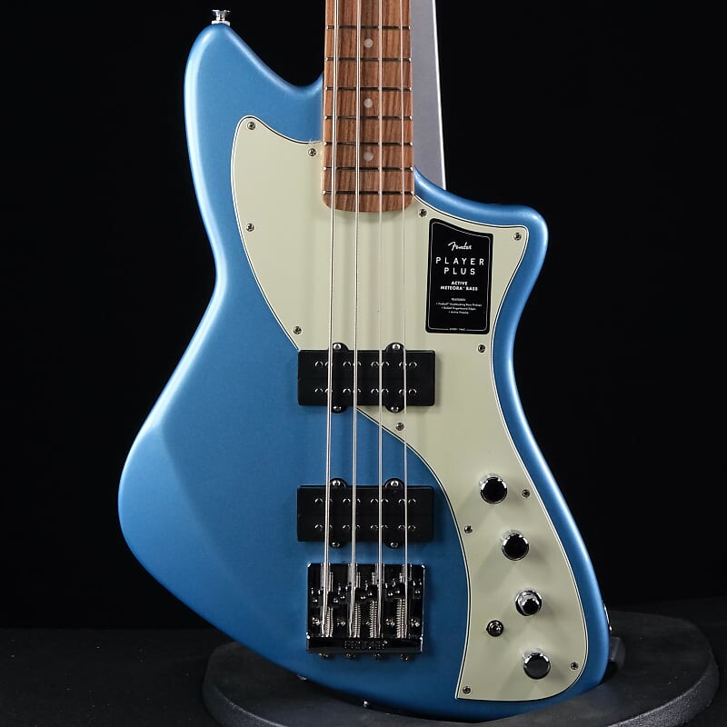 

Fender Player Plus Active Meteora Bass - Opal Spark с накладкой на гриф Pau Ferro