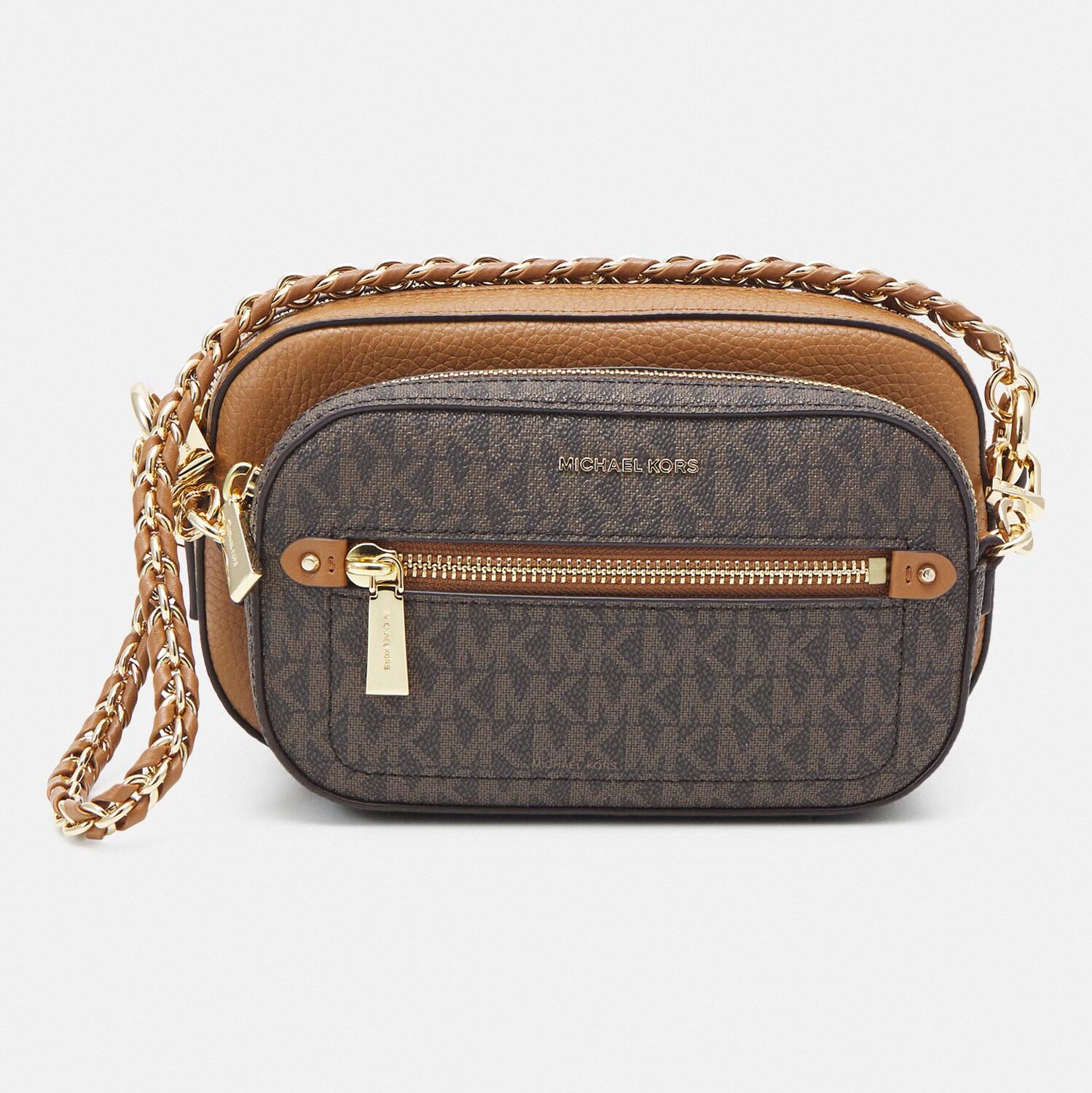 

Сумка кросс-боди Michael Kors Jet Camera Xbody Set, темно-коричневый/коричневый