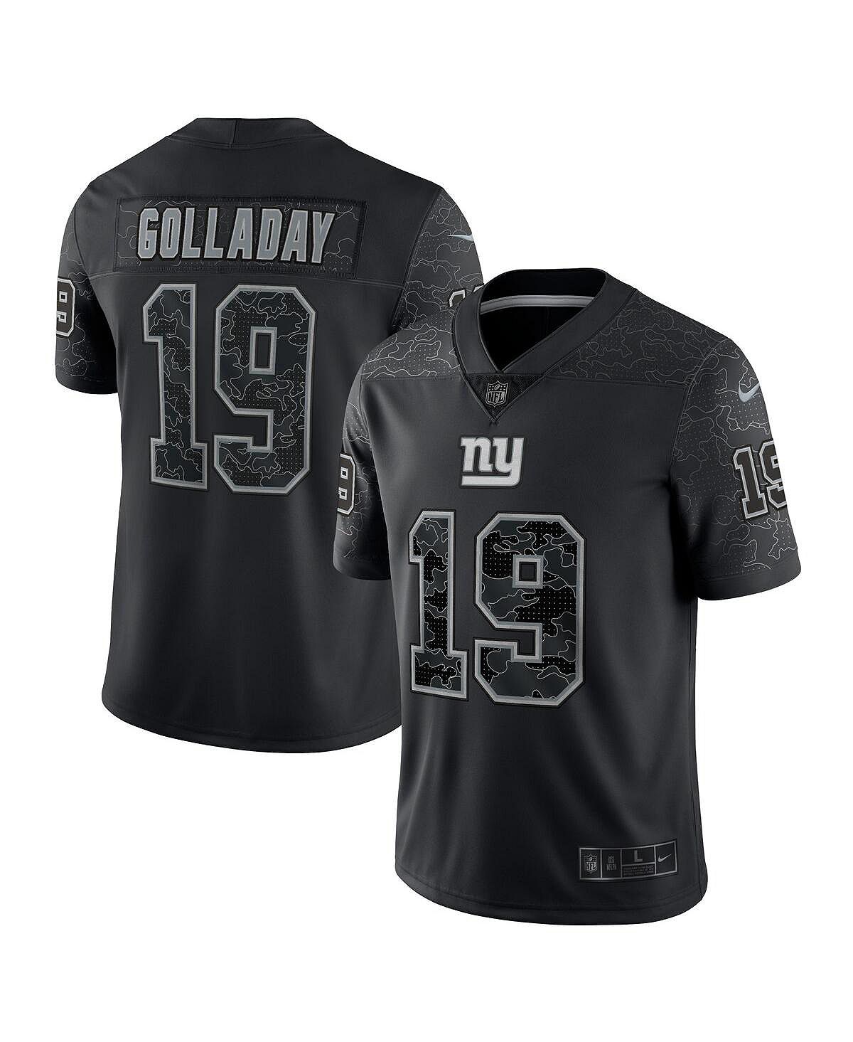 Мужская футболка kenny golladay black new york giants rflctv limited jersey Nike, черный