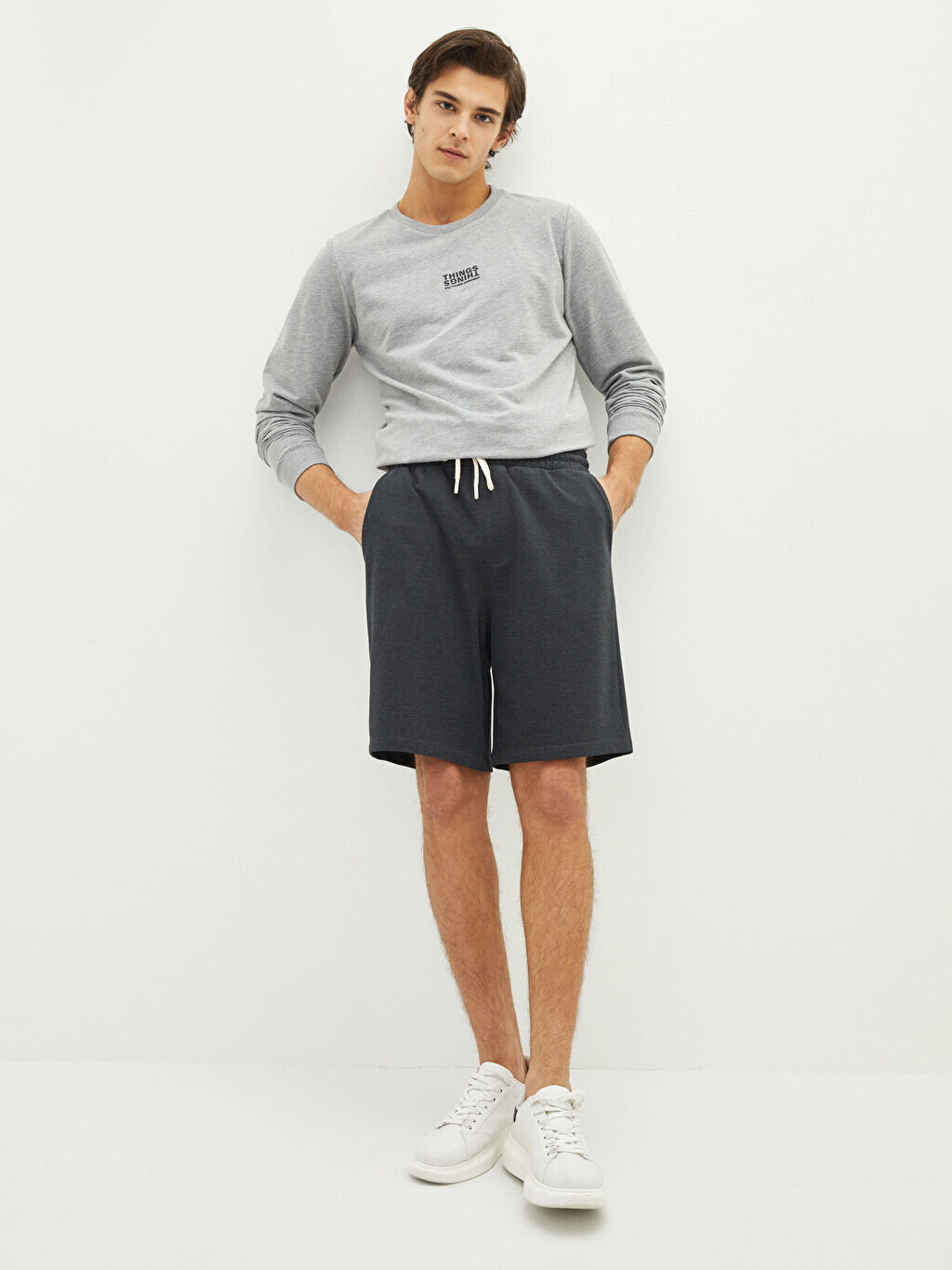 

Мужские шорты Slim Fit с завязками на талии LCW Casual