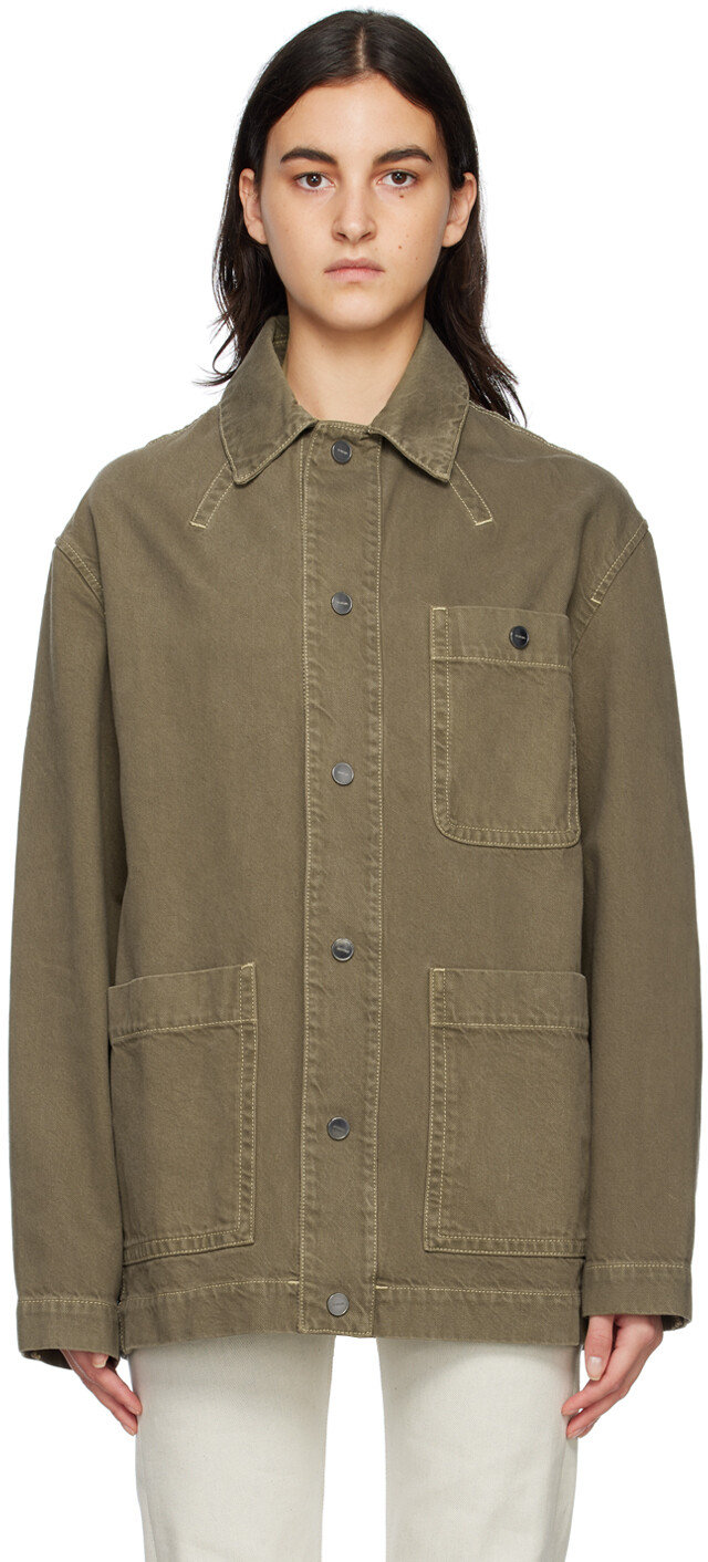 

Джинсовая куртка цвета хаки 'La Veste De-Nîmes Yelo' Jacquemus