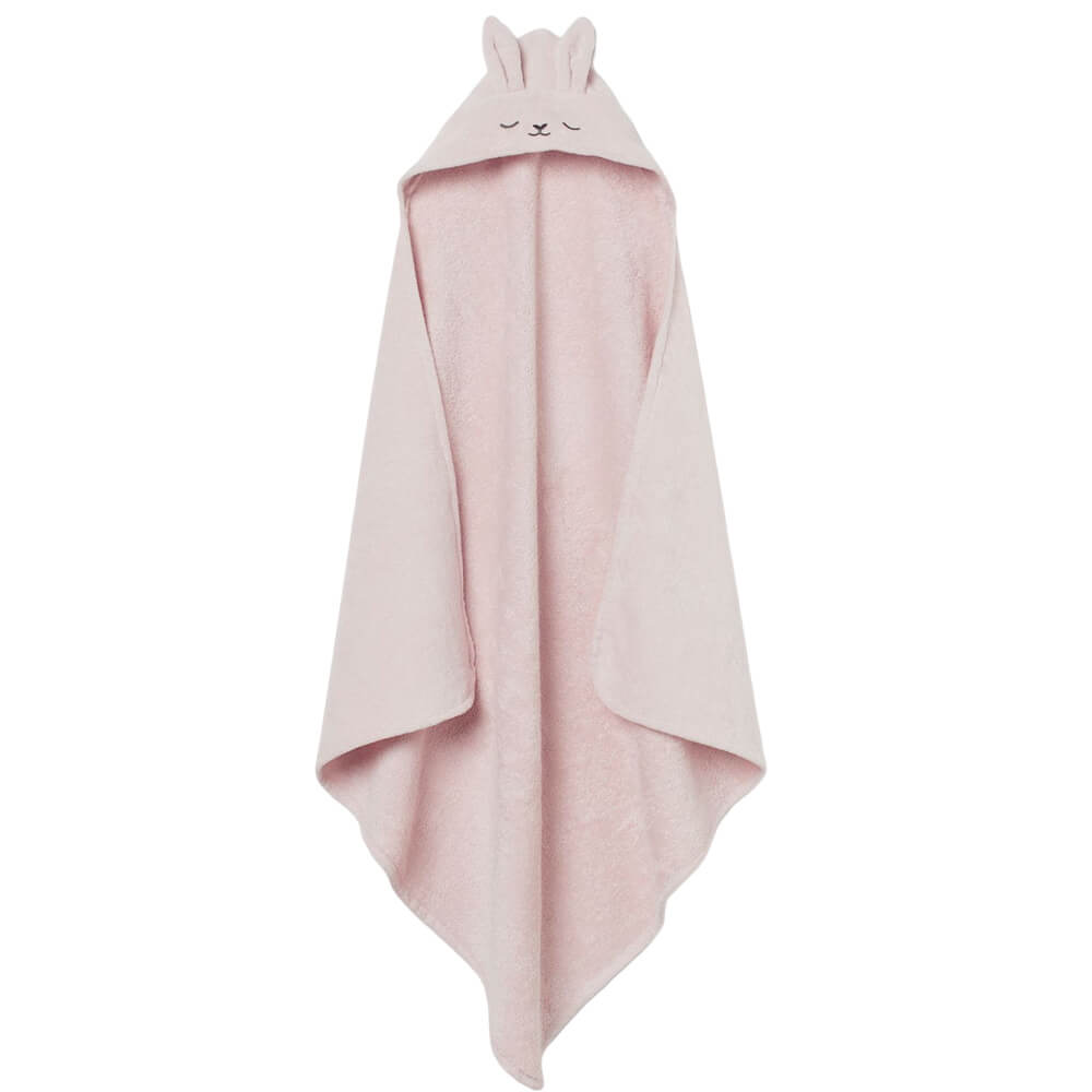 Банное полотенце H&M Home With Hood Rabbit, розовый цена и фото