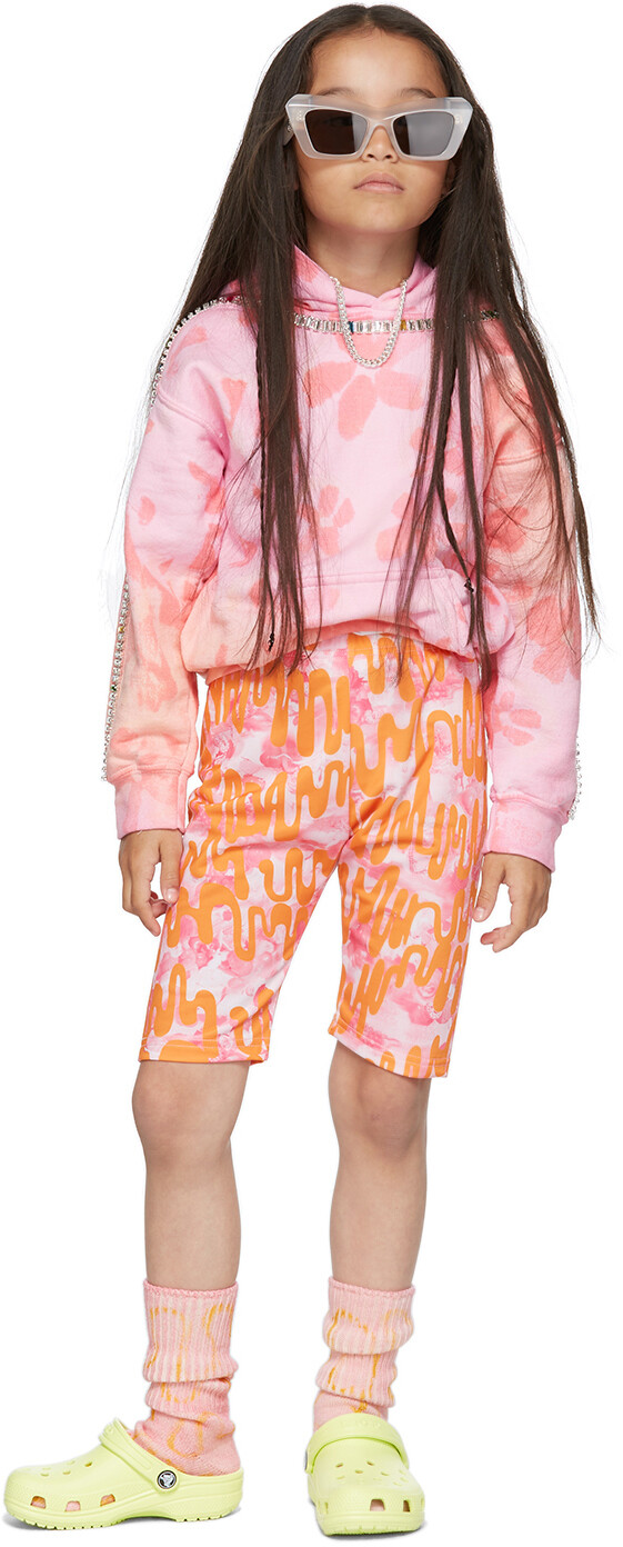 

SSENSE Exclusive Kids Pink Sporty Spice Худи с круглым краем Collina Strada