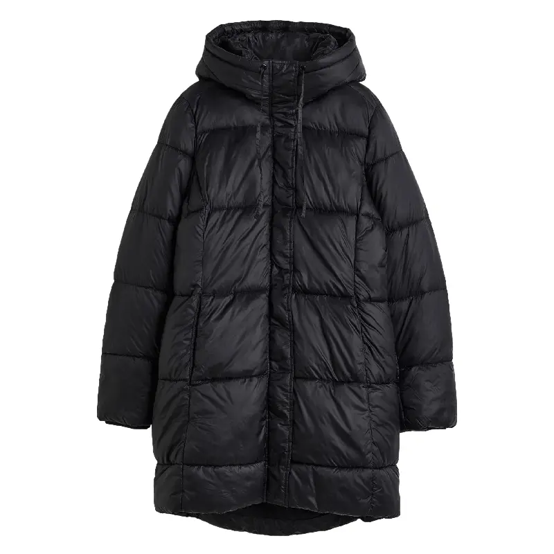 

Куртка утепленная H&M Hooded Quilted, черный