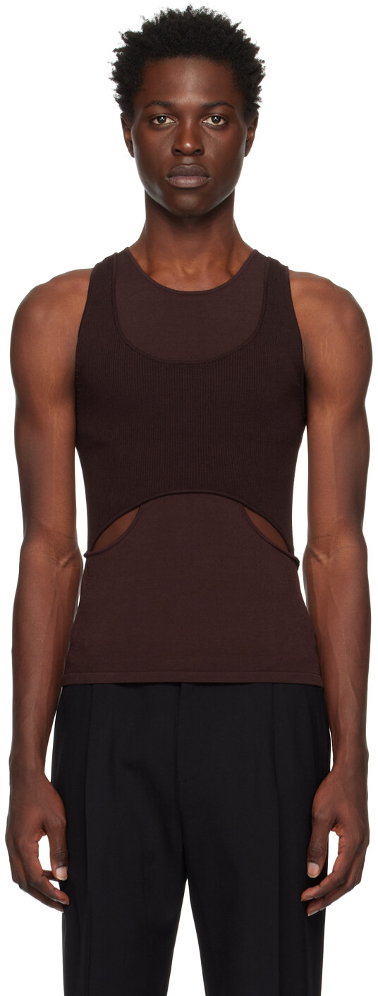 

Бордовая майка Interlink Dion Lee