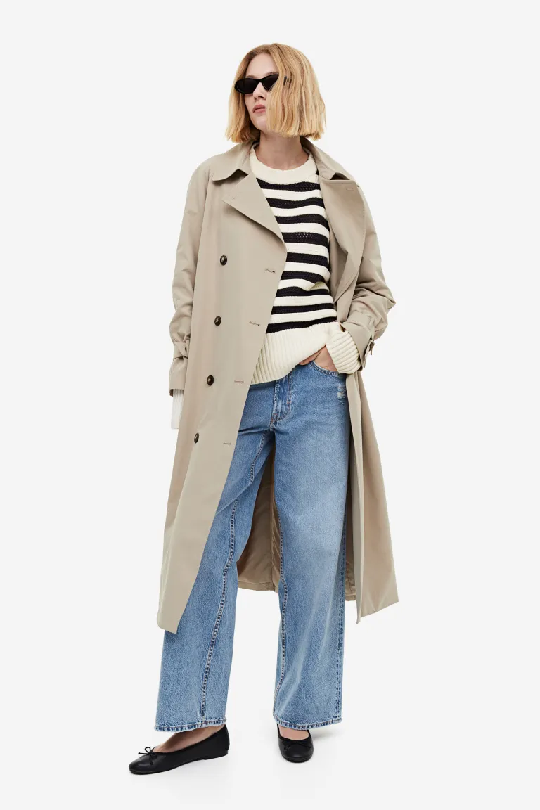 

Свитер ажурной вязки H&M, синий