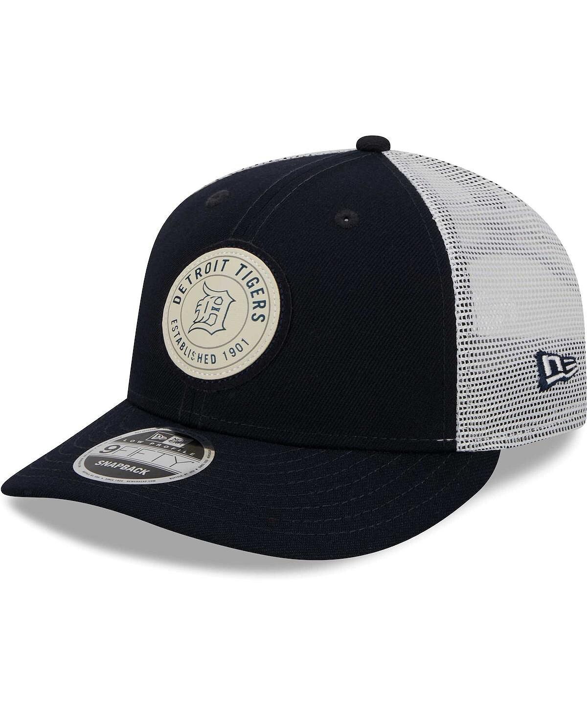 

Мужская темно-синяя бейсболка Detroit Tigers Circle Trucker Low Profile 9FIFTY Snapback New Era