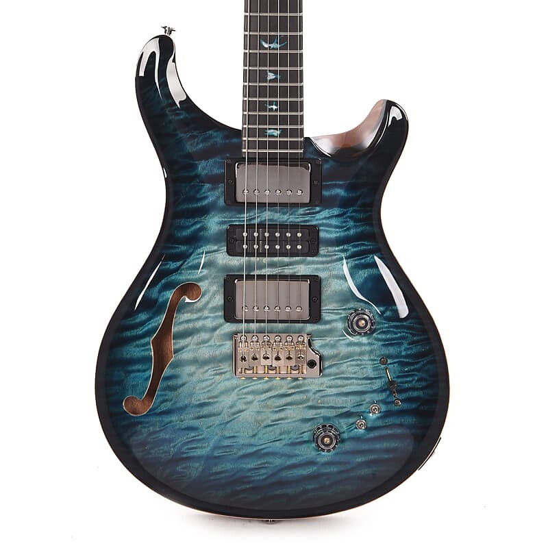 

PRS Private Stock Special Semi-Hollow One Piece Quilted Maple Blue Steel Glow Smokeburst (серийный номер 0352515)