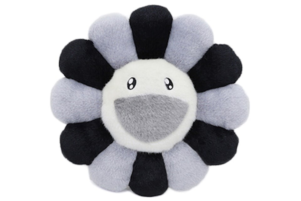 

Мягкая плюшевая фигурка Takashi Murakami Flower Plush, 30 см, черный/серый/белый
