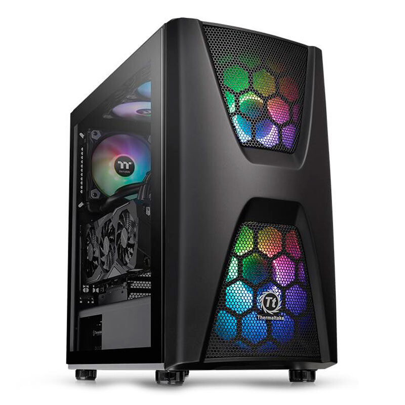 

Корпус ThermaltakeCommander C34 TG ARGB, Mid Tower, черный