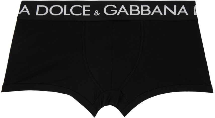 

Черные двусторонние эластичные боксеры Dolce & Gabbana