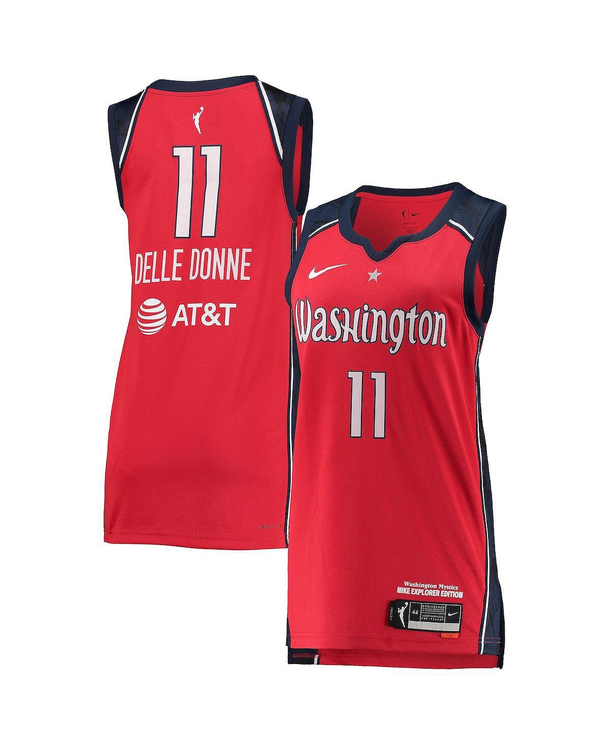 

Женское красное джерси elena delle donne washington mystics victory - explorer edition Nike, красный