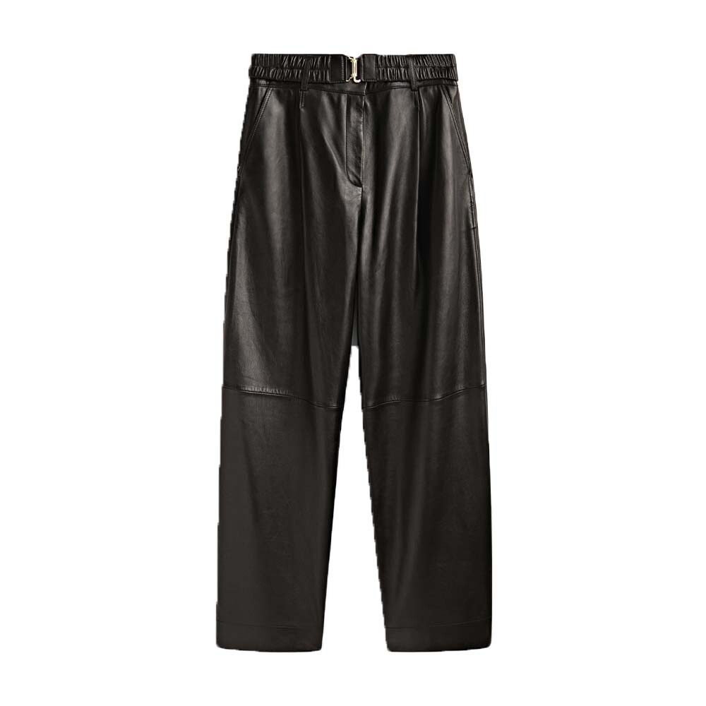

Брюки Massimo Dutti Nappa With Darts, черный