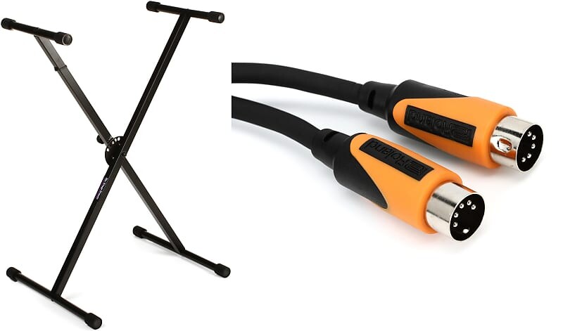 

Стойки On-Stage Stand KS7190 Classic Single-X Stand Bundle с MIDI-кабелем Roland RMIDI-B5 Black Series — 5 футов On-Stage + Roland KS7190=1 RMIDI-B5=1